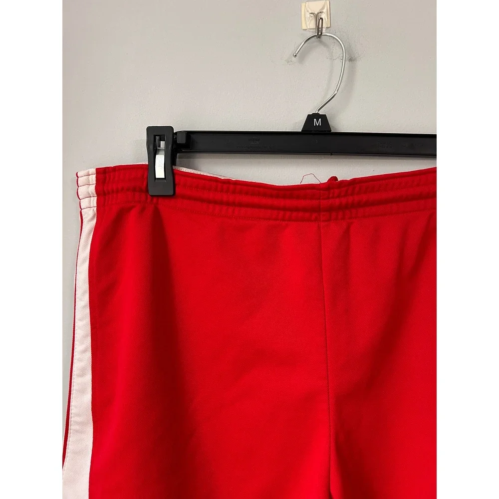 Nike Red White Athletic Shorts Girls Large 12-14 Elastic Waist 228573-611